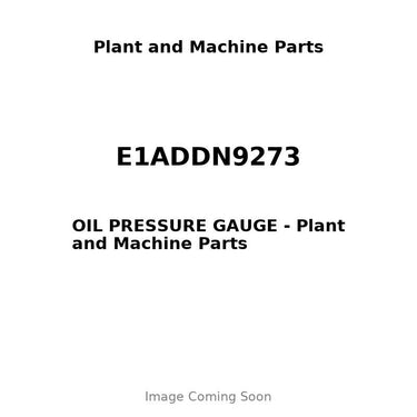 E1ADDN9273 - OIL PRESSURE GAUGE