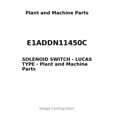 E1ADDN11450C - SOLENOID SWITCH - LUCAS TYPE