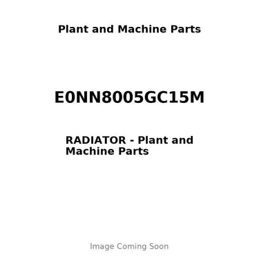 E0NN8005GC15M - RADIATOR