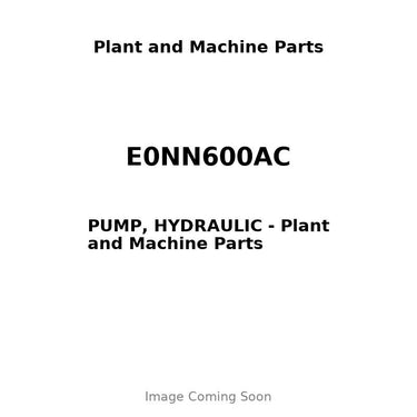 E0NN600AC - PUMP, HYDRAULIC