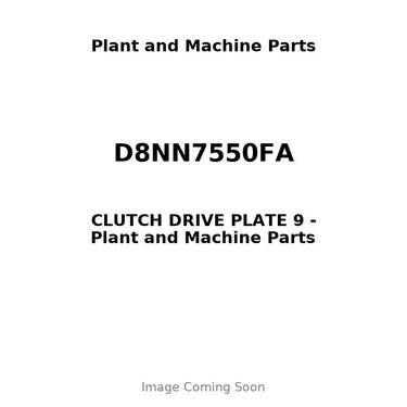 D8NN7550FA - CLUTCH DRIVE PLATE 9