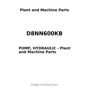 D8NN600KB - PUMP, HYDRAULIC