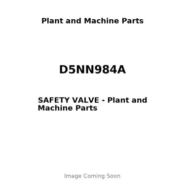 D5NN984A - SAFETY VALVE