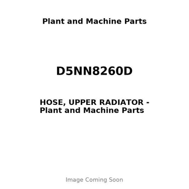 D5NN8260D - HOSE, UPPER RADIATOR
