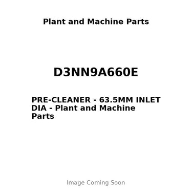 D3NN9A660E - PRE-CLEANER - 63.5MM INLET DIA