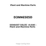 D3NN6505D - EXHAUST VALVE +0.030