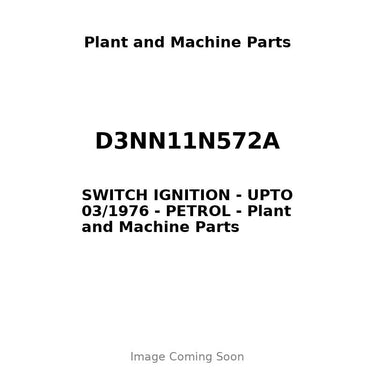 D3NN11N572A - SWITCH IGNITION - UPTO 03/1976 - PETROL