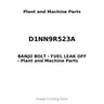 D1NN9R523A - BANJO BOLT - FUEL LEAK OFF