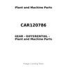 CAR120786 - GEAR - DIFFERENTIAL
