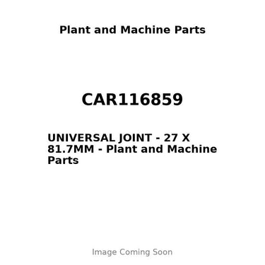 CAR116859 - UNIVERSAL JOINT - 27 X 81.7MM