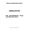 CAR115731 - PIN - DIFFERENTIAL