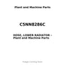 C5NN8286C - HOSE, LOWER RADIATOR