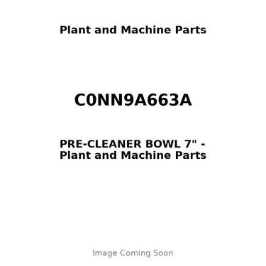 C0NN9A663A - PRE-CLEANER BOWL 7"