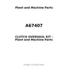 A67407 - CLUTCH OVERHAUL KIT