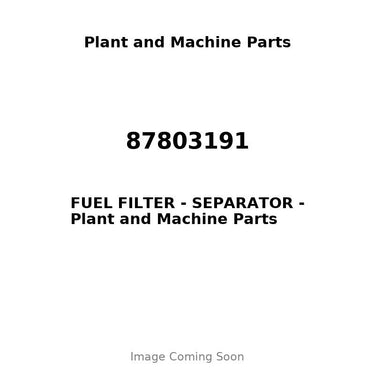 87803191 - FUEL FILTER - SEPARATOR