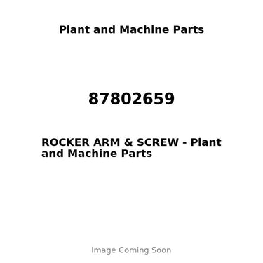 87802659 - ROCKER ARM & SCREW