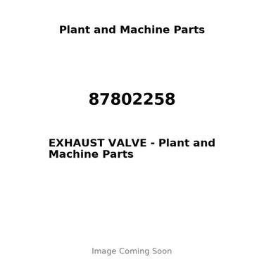 87802258 - EXHAUST VALVE