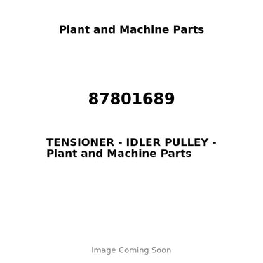 87801689 - TENSIONER - IDLER PULLEY