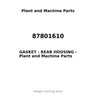 87801610 - GASKET - REAR HOUSING