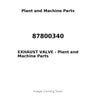 87800340 - EXHAUST VALVE