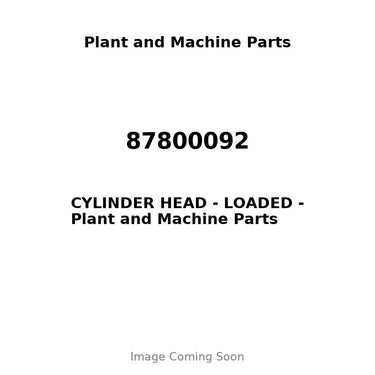 87800092 - CYLINDER HEAD - LOADED