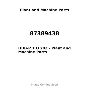 87389438 - HUB-P.T.O 20Z