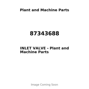 87343688 - INLET VALVE