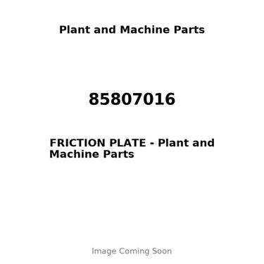 85807016 - FRICTION PLATE