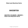 84558759 - MASTER CYLINDER - BRAKES