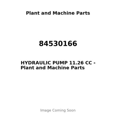 84530166 - HYDRAULIC PUMP 11.26 CC
