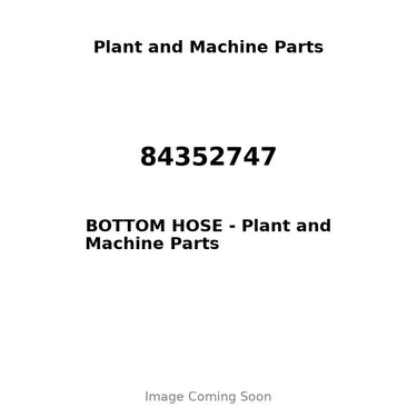 84352747 - BOTTOM HOSE