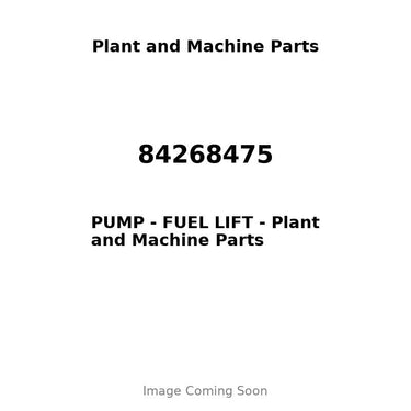 84268475 - PUMP - FUEL LIFT