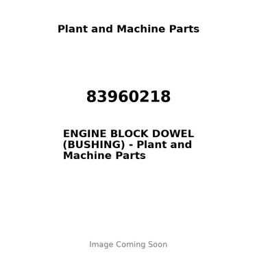 83960218 - ENGINE BLOCK DOWEL (BUSHING)