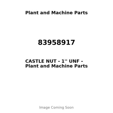 83958917 - CASTLE NUT - 1'' UNF