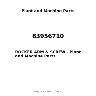 83956710 - ROCKER ARM & SCREW
