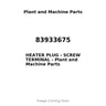 83933675 - HEATER PLUG - SCREW TERMINAL