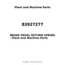 83927277 - BRAKE PEDAL RETURN SPRING