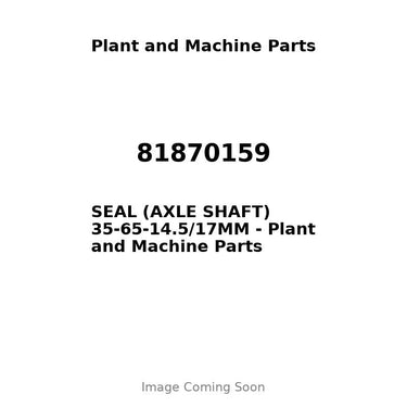 81870159 - SEAL (AXLE SHAFT) 35-65-14.5/17MM