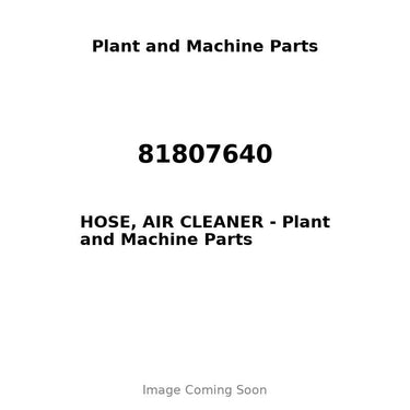 81807640 - HOSE, AIR CLEANER