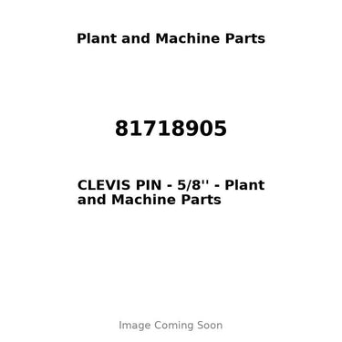 81718905 - CLEVIS PIN - 5/8''