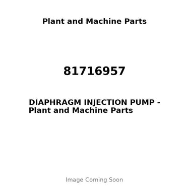 81716957 - DIAPHRAGM INJECTION PUMP