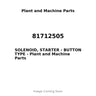 81712505 - SOLENOID, STARTER - BUTTON TYPE