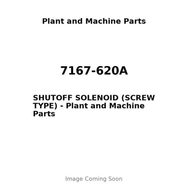 7167-620A - SHUTOFF SOLENOID (SCREW TYPE)