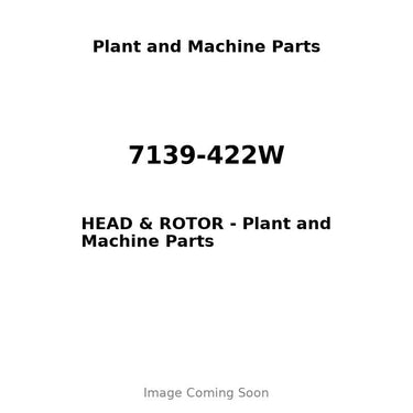 7139-422W - HEAD & ROTOR