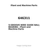 646311 - V-GROOVE WIRE GUIDE BALL BEARING