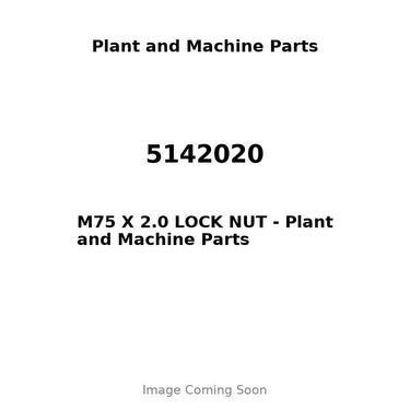 5142020 - M75 X 2.0 LOCK NUT