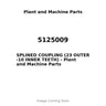 5125009 - SPLINED COUPLING (23 OUTER -10 INNER TEETH)