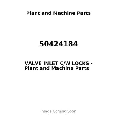 50424184 - VALVE INLET C/W LOCKS