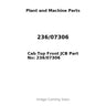 Cab Top Front JCB Part No: 236/07306