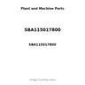 SBA115017800 - PISTON, PIN & RINGS STD